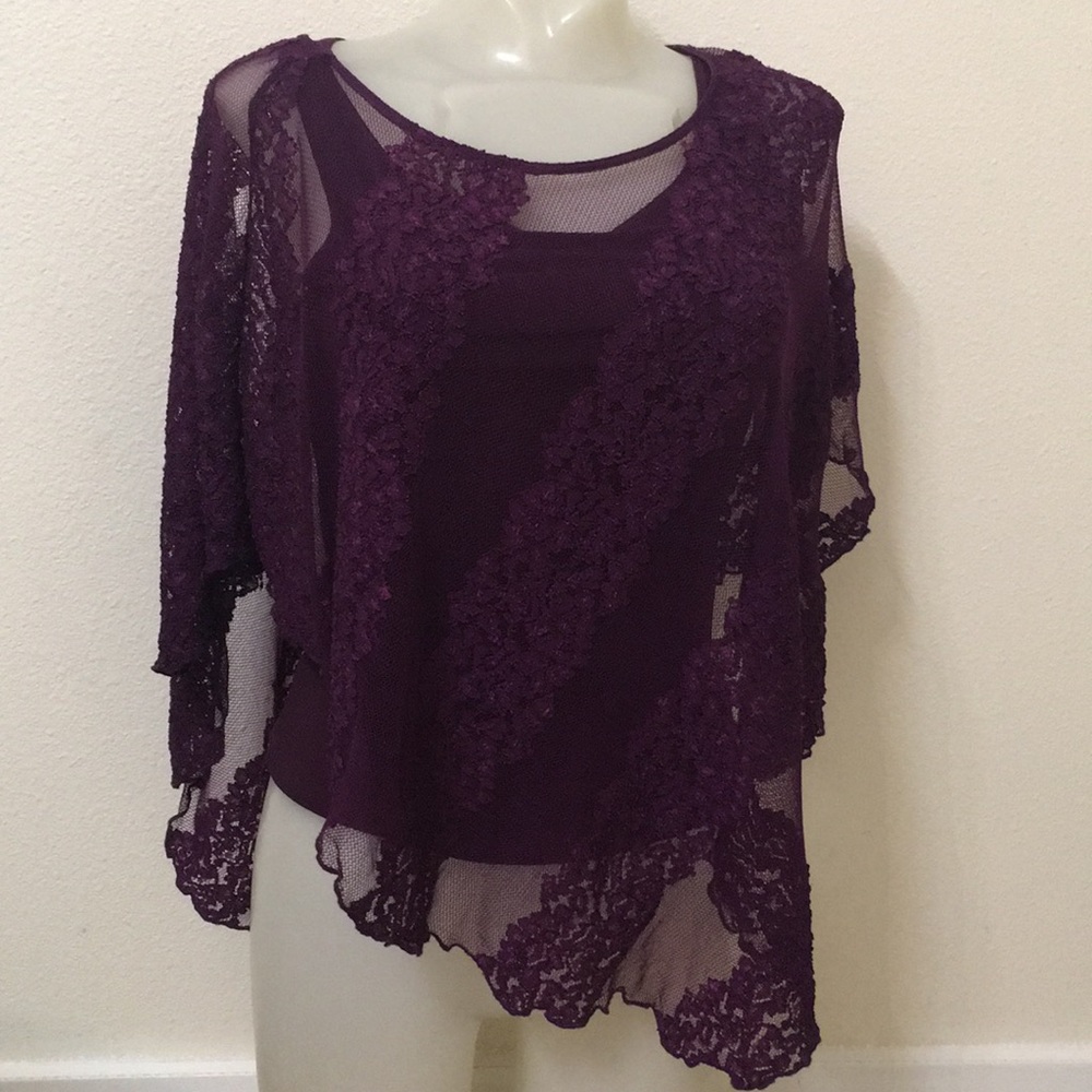 Victoria’s Secret Moda International Purple Lace Shirt